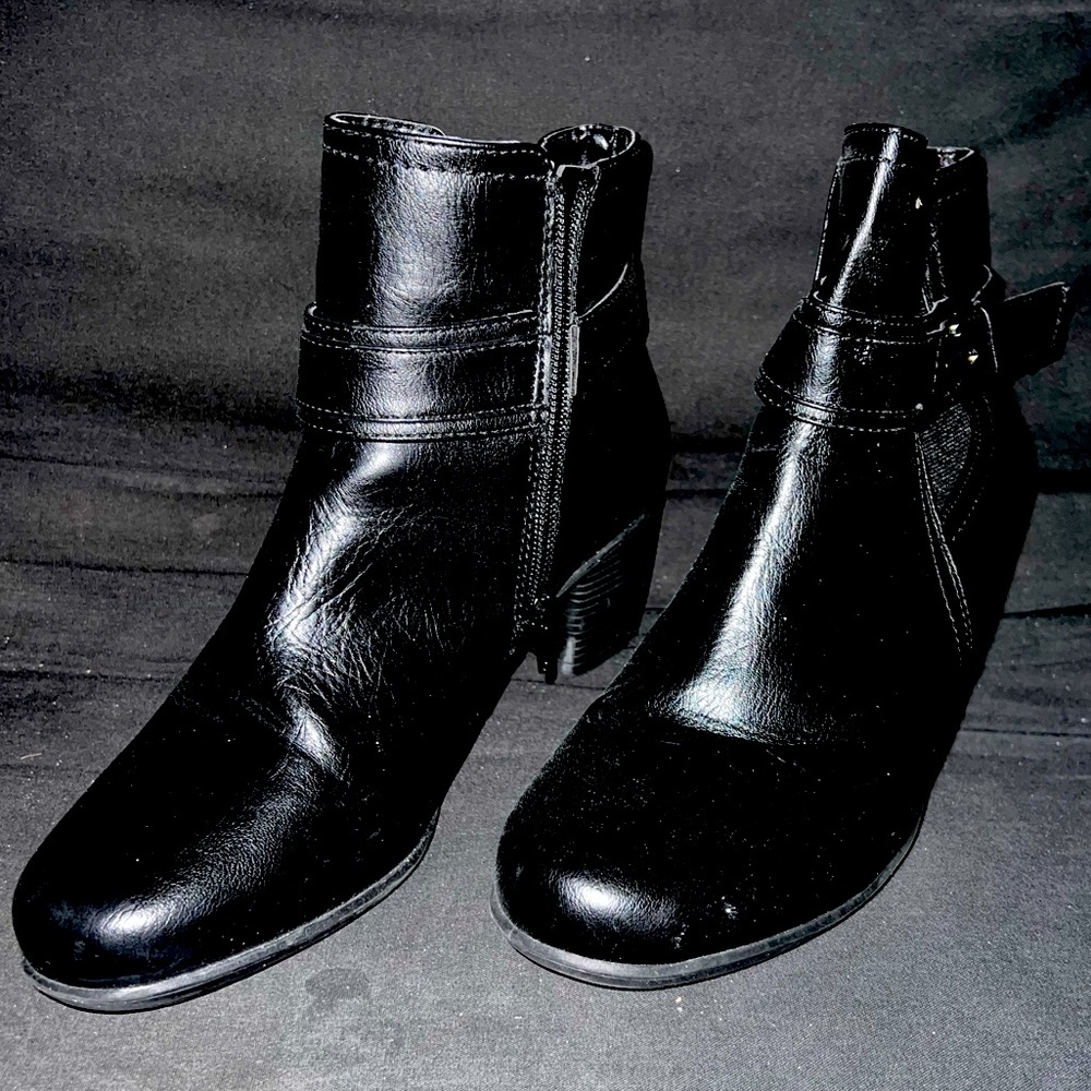 Kohl’s Leather Short-Heel Ankle Boots - Size 9.5
